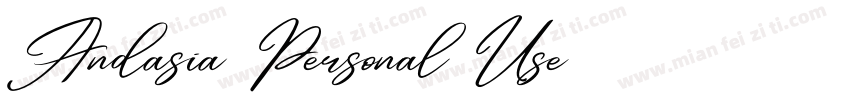 Andasia Personal Use字体转换